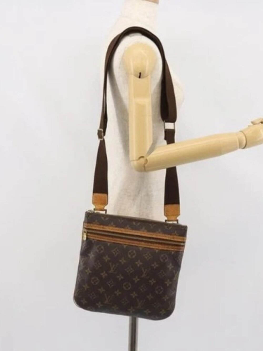 LOUIS VUITTON Monogram Pochette Bosphore Shoulder Bag M40044 LV Auth 166163 - Picture 14 of 16